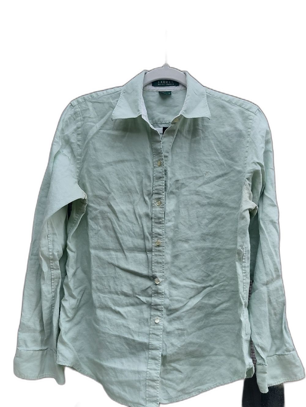 Lauren Ralph Lauren Pale Mint Long-Sleeve Button-Up Shirt